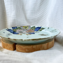 ❤️チコロット❤️すべて手描き❤️染付け❤️メイン皿❤️ワンプレート❤️童話❤️うさぎとかめ❤️ずしっと重め❤️大皿 9枚目の画像