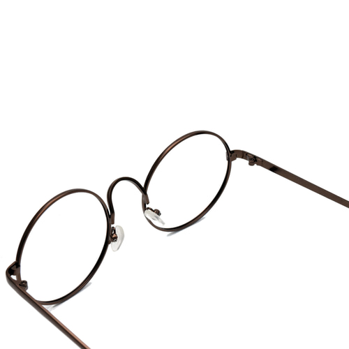 ラウンド型5001 / 伊達メガネ | メタル・フレーム / ブロンズ / UV