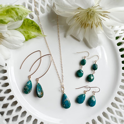 14KGF オパリーナ ペアシェイプ ネックレス 4枚目の画像