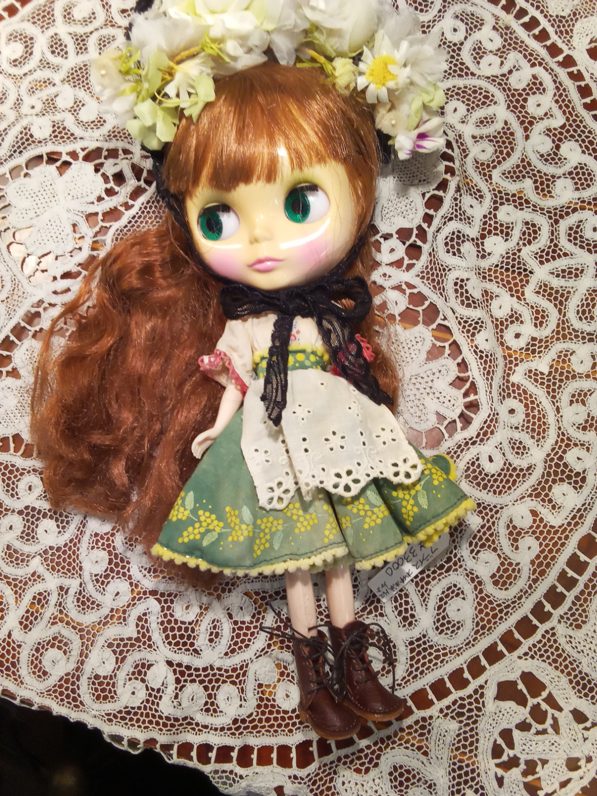 CC00006  ブライス本体 ドレス  アウトフィットボンネット  アウトフィット 革ブーツ