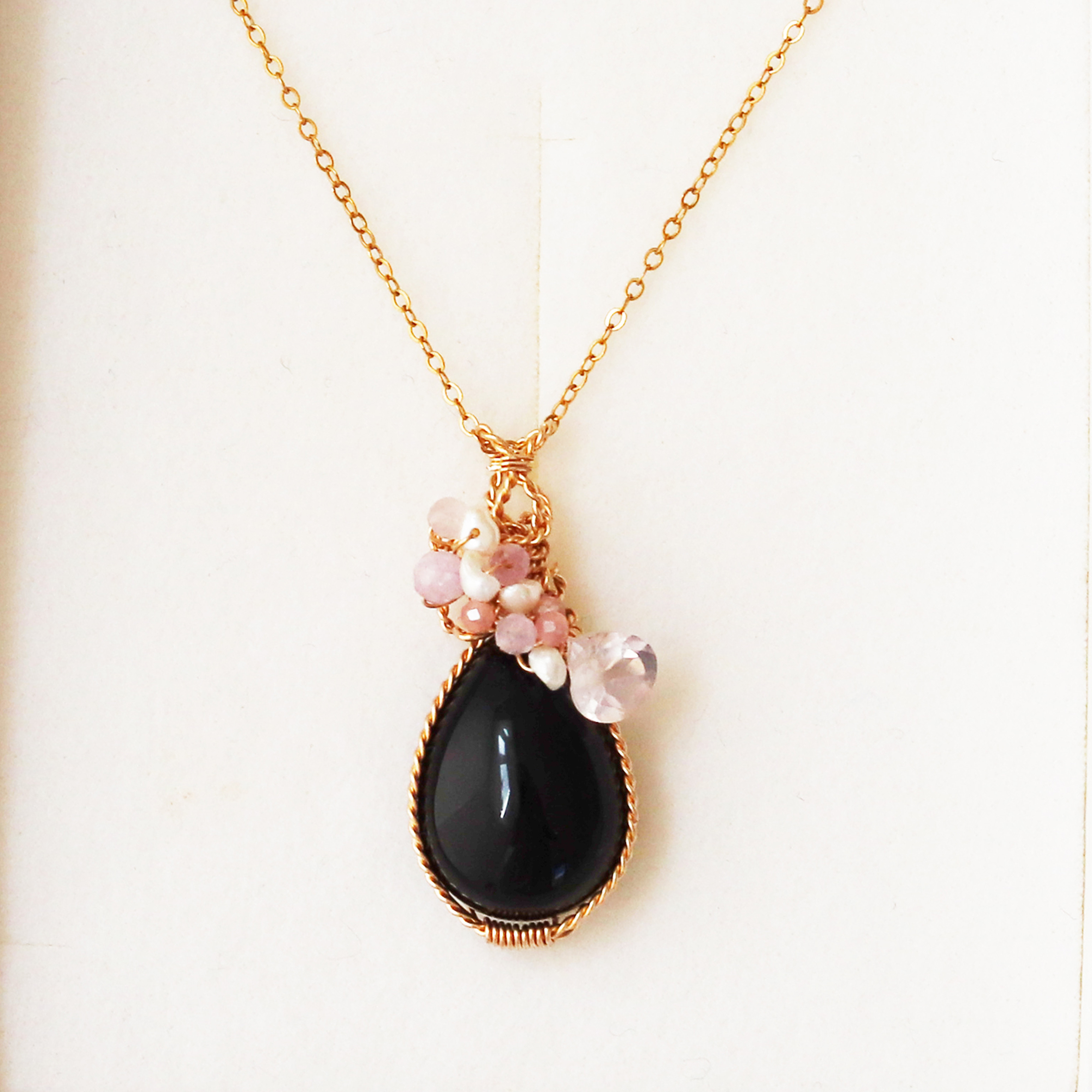 【NEW】モリオン（黒水晶）　天然石ジュエリー　強くて可愛いジュエリー　秋冬おしゃれ