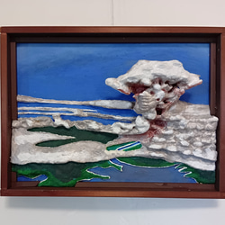 立体絵画の「キュビスムの女の顔」 立体絵画の「キュビスムの女の顔」（3Dアート） | 山川善作