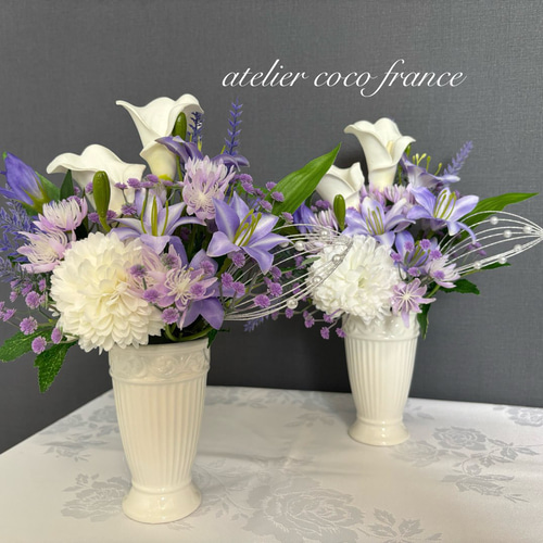 枯れないお供え花】可憐で愛らしいデザイン お供え 仏花 法要 初盆 49