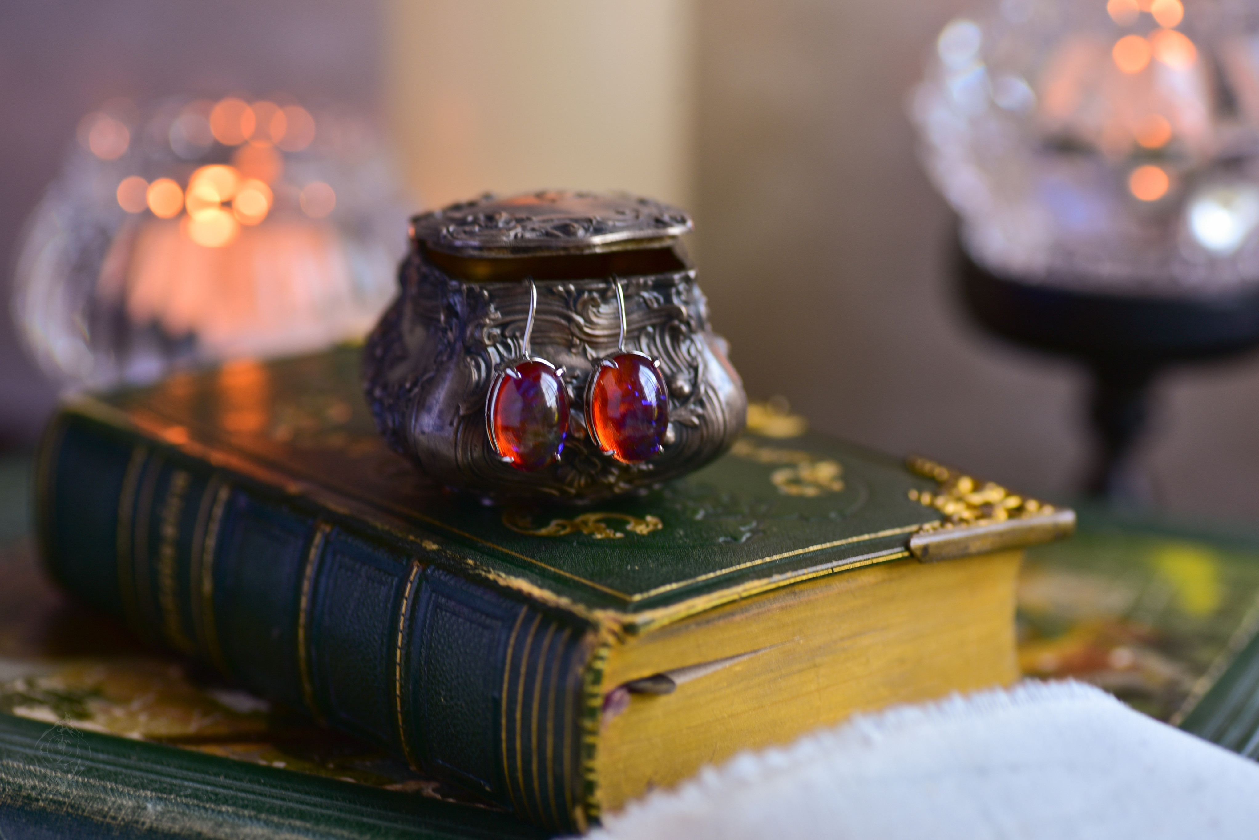 オーバル：ドラゴンズブレス｜シルバーカラー【フックピアス】