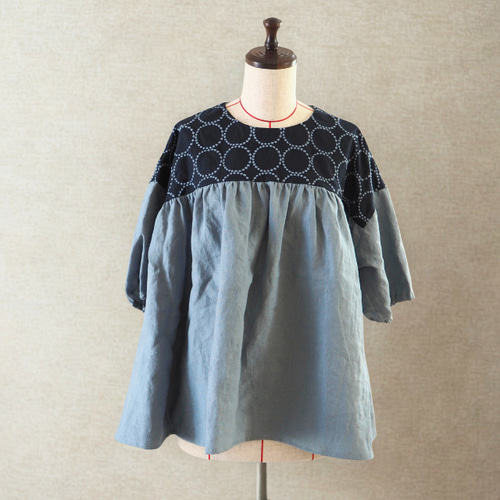 ミナペルホネン リネンブラウス 美品/2024/SS/定価4.4万】ミナペルホネン mina perhonen forest