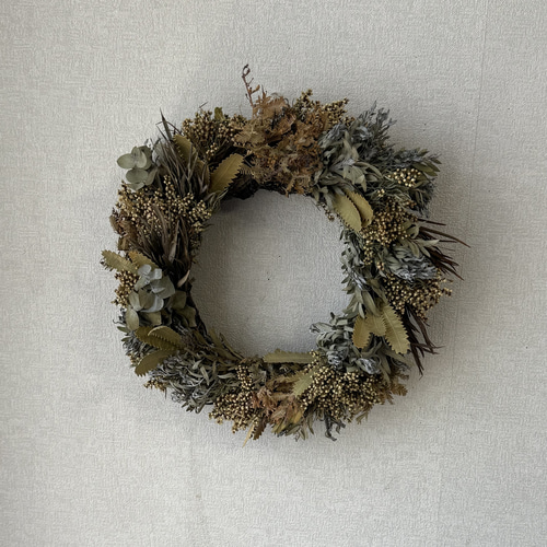 創作リース　ワイルドフラワー ワイルドフラワーリース