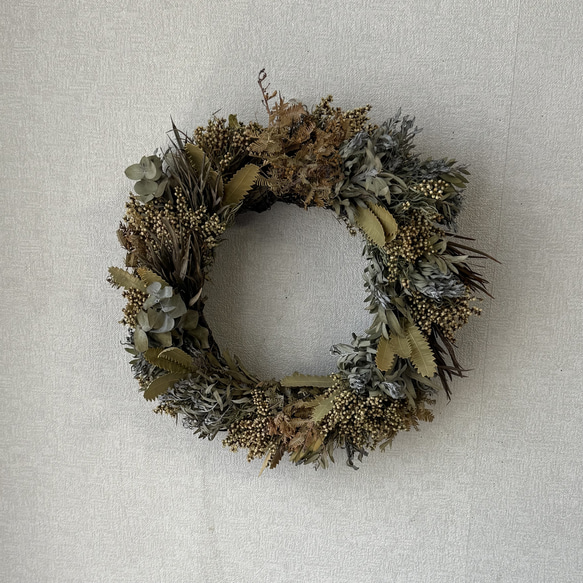 創作リース　ワイルドフラワー 創作リース　ワイルドフラワー