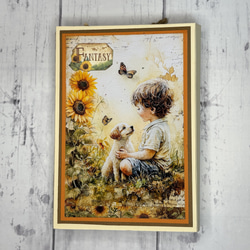 787 Sunflower ひまわり 見開きミニアルバム 夏 ヒマワリ （送料無料