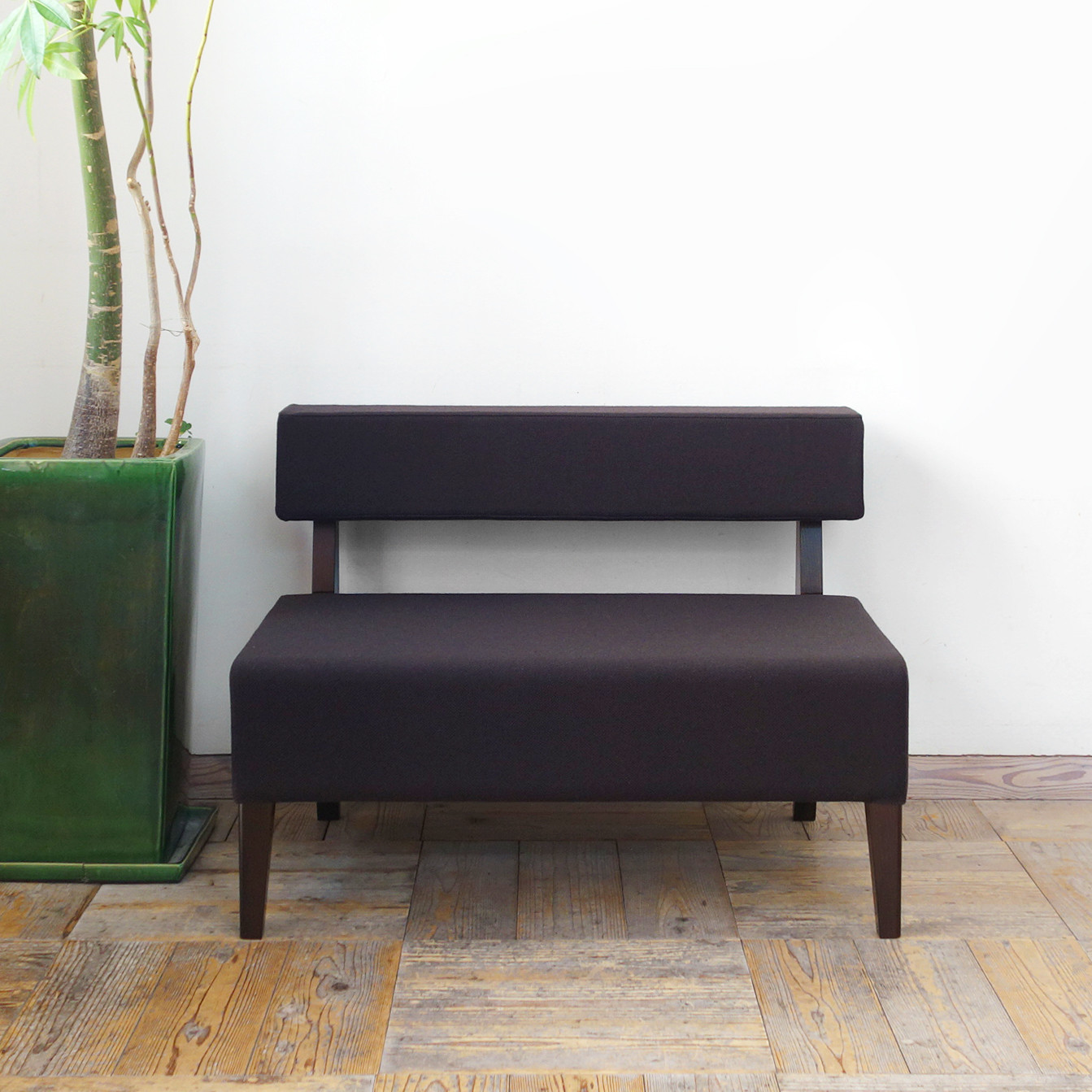 1.5s Border sofa (DBR×NC-016ダークブラウン)