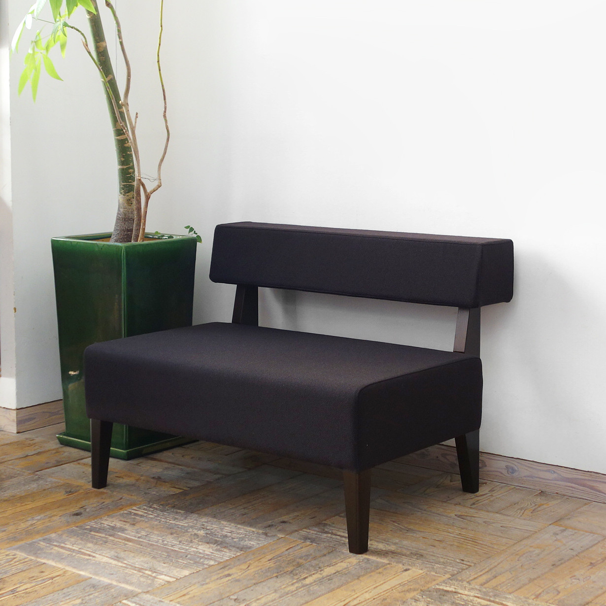 1.5s Border sofa (DBR×NC-016ダークブラウン)