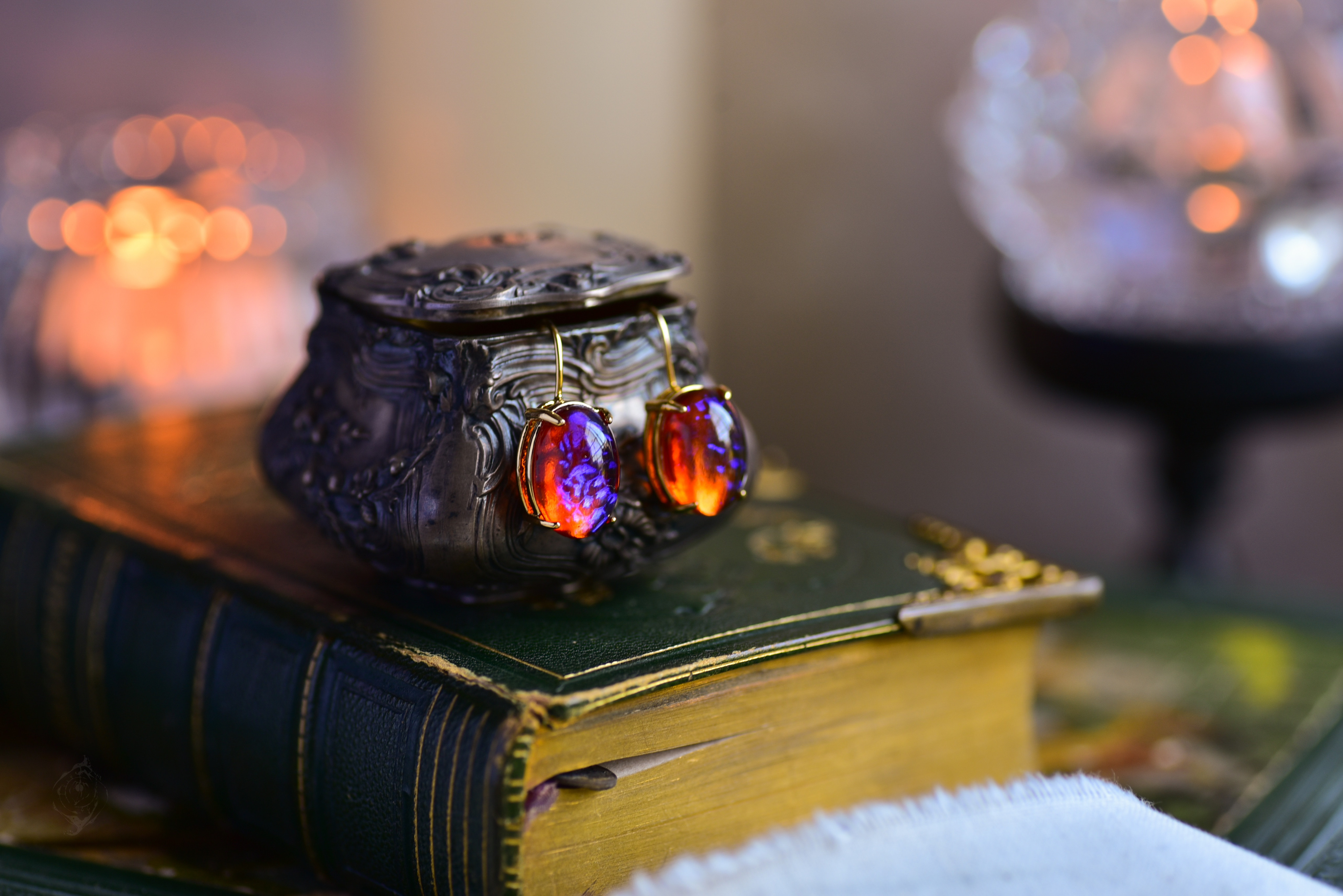 オーバル：ドラゴンズブレス｜ゴールドカラー【フックピアス】