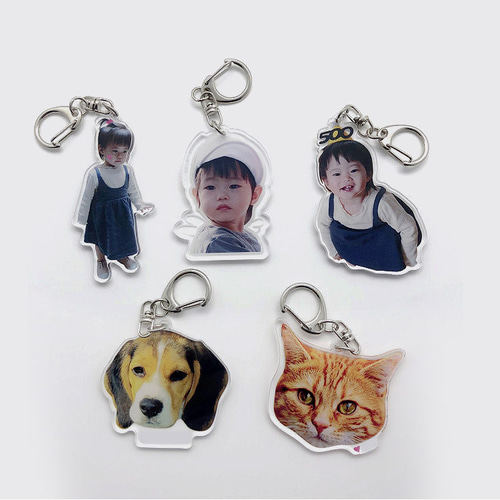 うちの子 アクリル キーホルダー写真オーダーオーダーメイド お好き