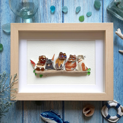 甘味処 “Sweet Retreat by the Sea”〉シーグラスアート その他アート