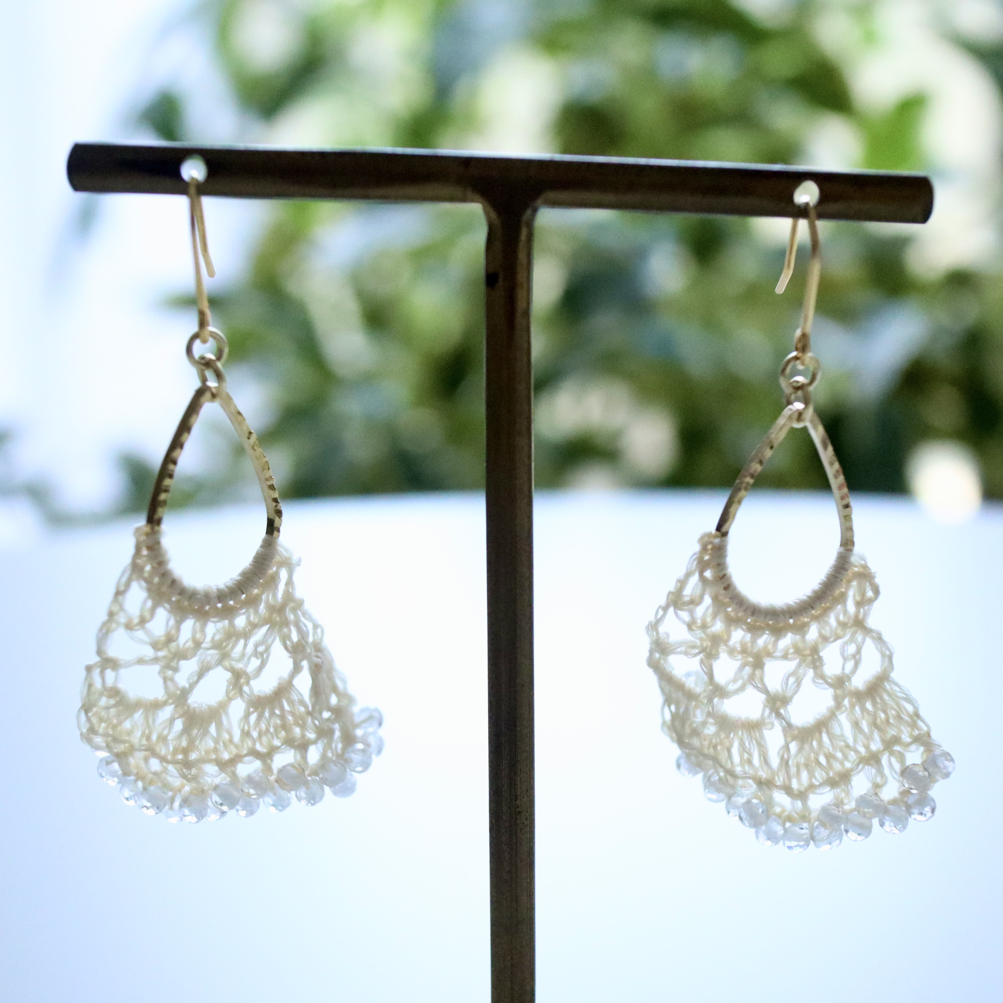 silk dressed pierce 天然水晶使用