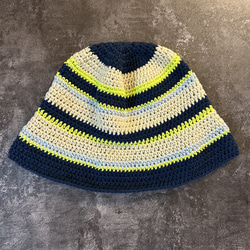 buckethat(紐付き) クロシェハット クラッシャーハット 帽子