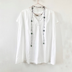 小花のラリエットgreen 4枚目の画像