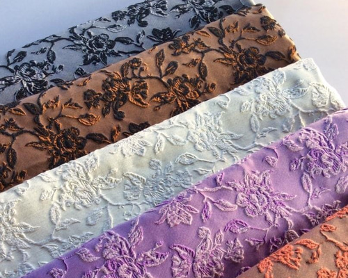 長さ2m ジャガード生地 大判 7色 花柄 ウール混紡 韓国風 布 ぬの きじ