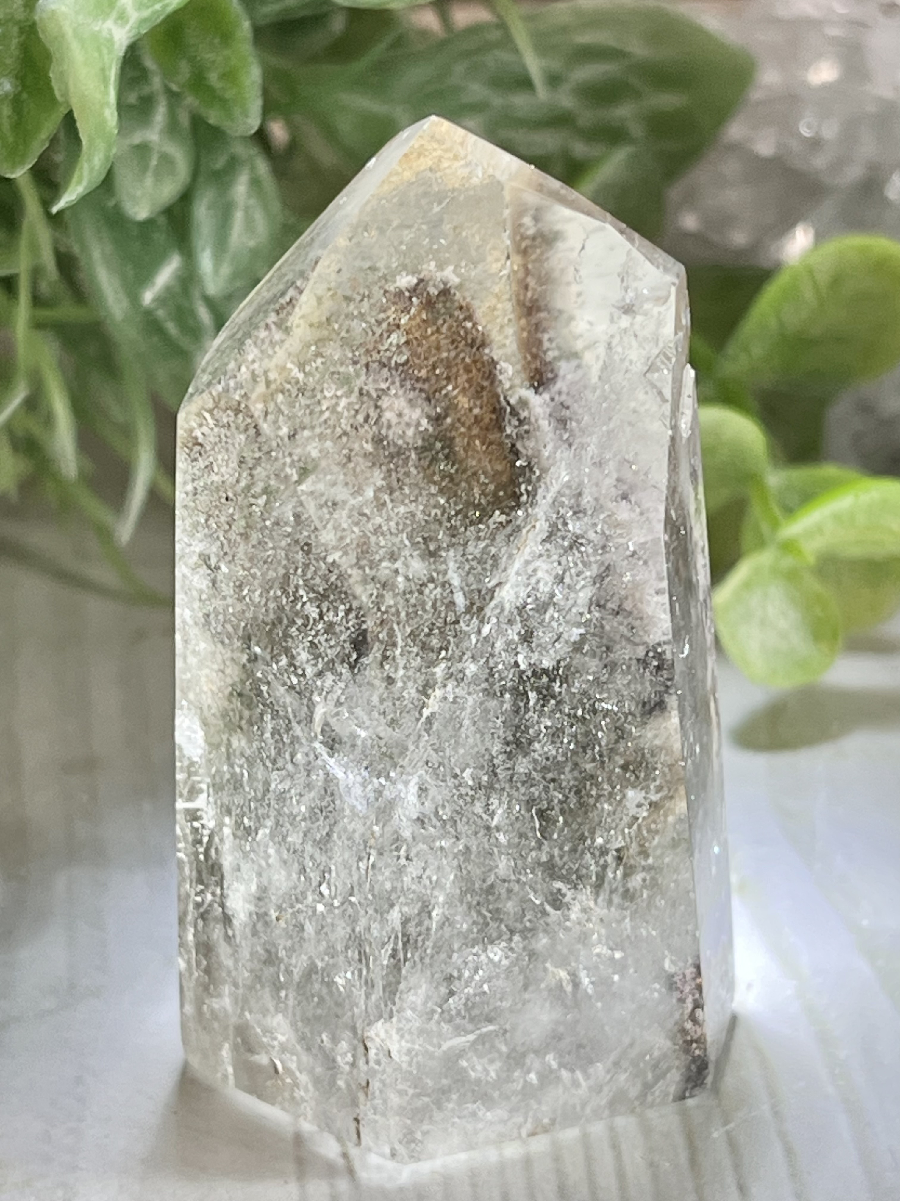 エンジェルブレッシング　ガーデンクォーツ　ポイント  庭園水晶　クリスタル