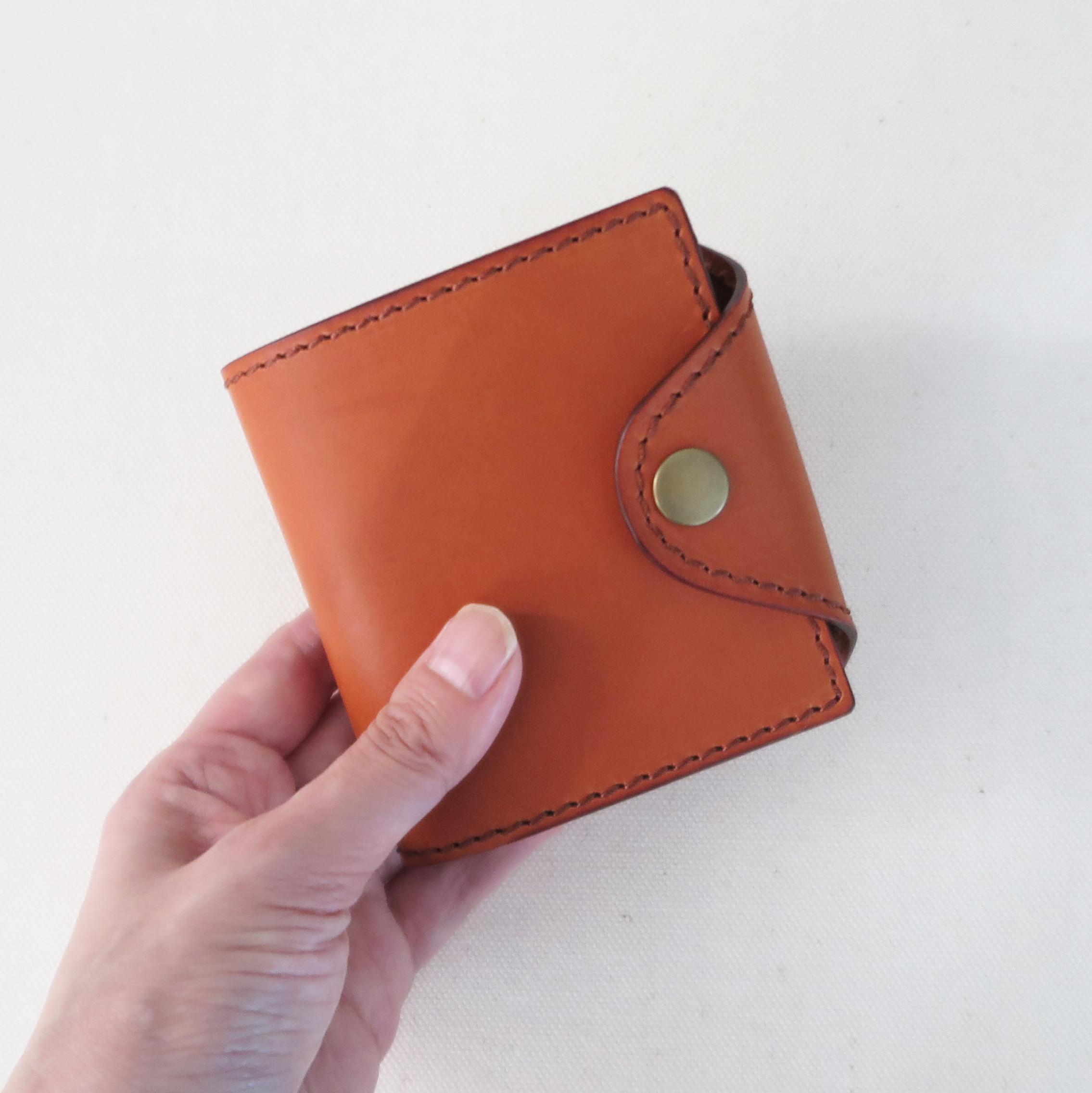 Italian leather Detachable wallet ORANGE 11,858円