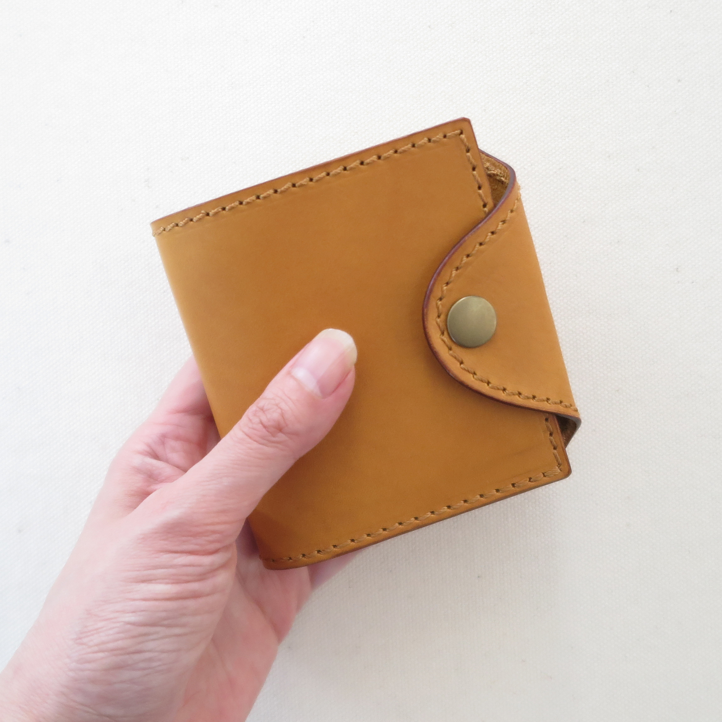 Italian leather Detachable wallet YELLOW