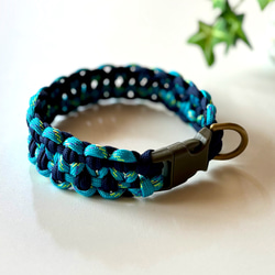 パラコードチョーカー♡首輪♡可愛いハート編み♡わんこアクセサリー