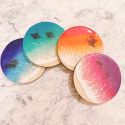 ドットマンダラ万華鏡 レジンアート ミラー 曼荼羅アート エポキシ