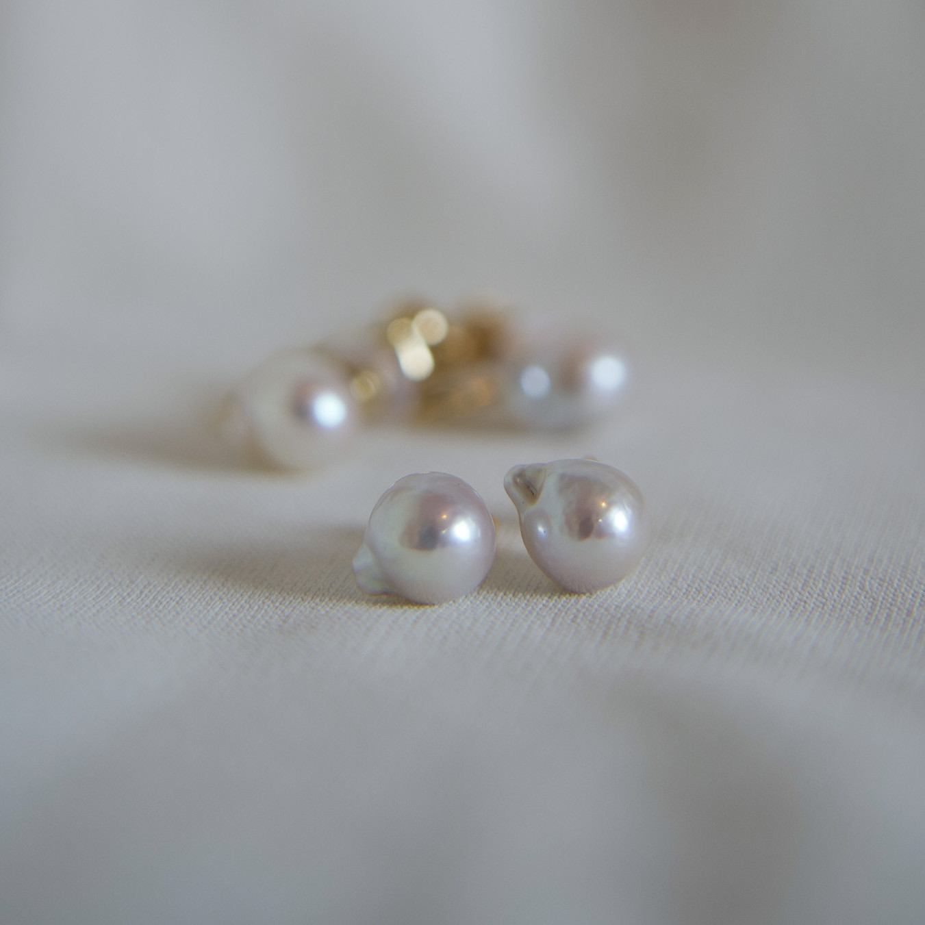 ドロップパールスタッズピアス｜イヤリング