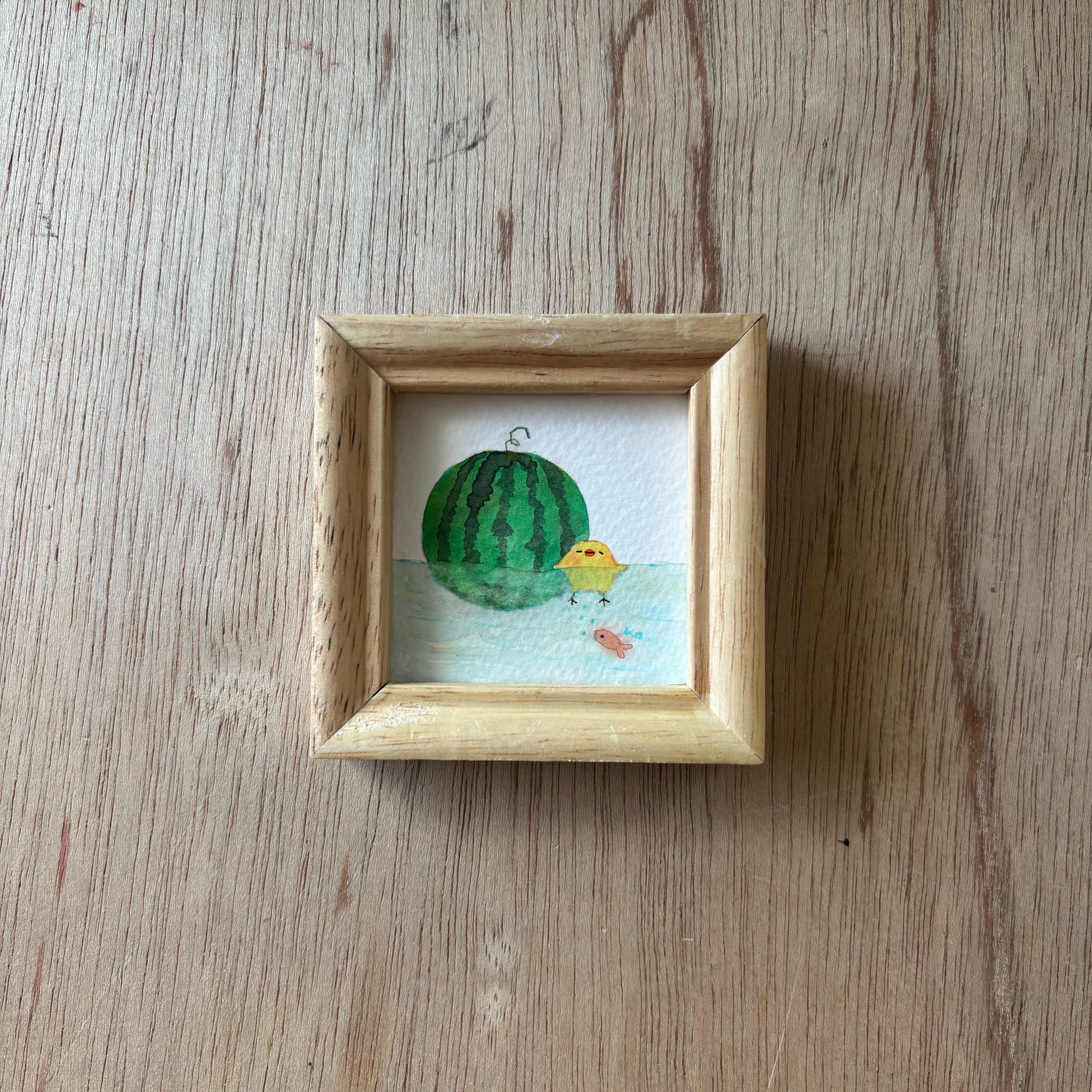 「ちいさな金魚」ミニ額　原画