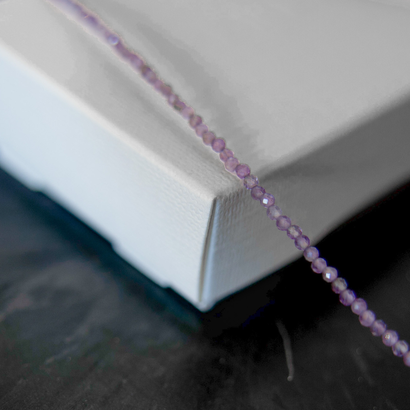 アメシスト×一粒バロックパールネックレス