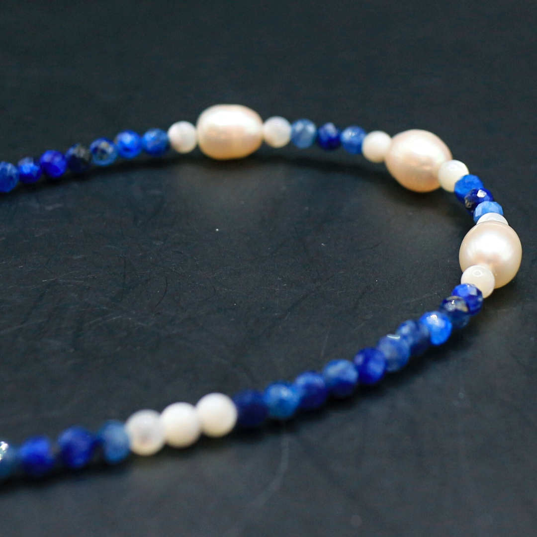 淡水パール x カイヤナイト ネックレス limited edition61