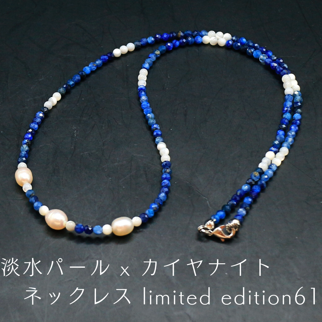 淡水パール x カイヤナイト ネックレス limited edition61