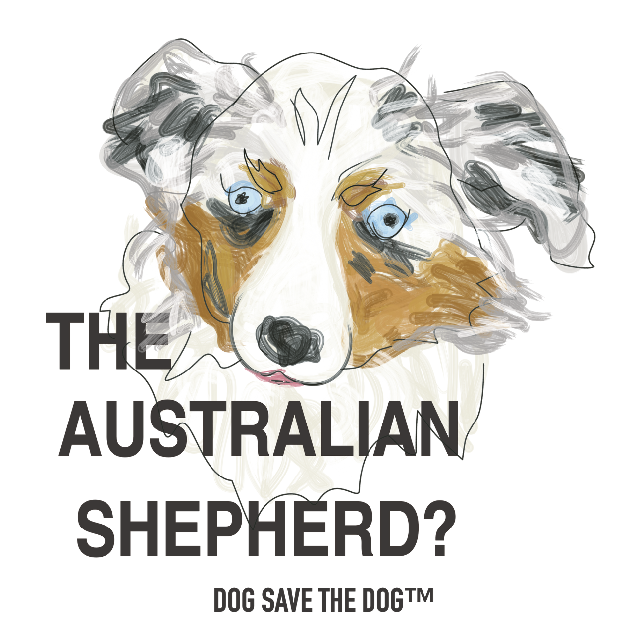 \名入れ可/ 半袖Tシャツ【オーストラリアンシェパード】