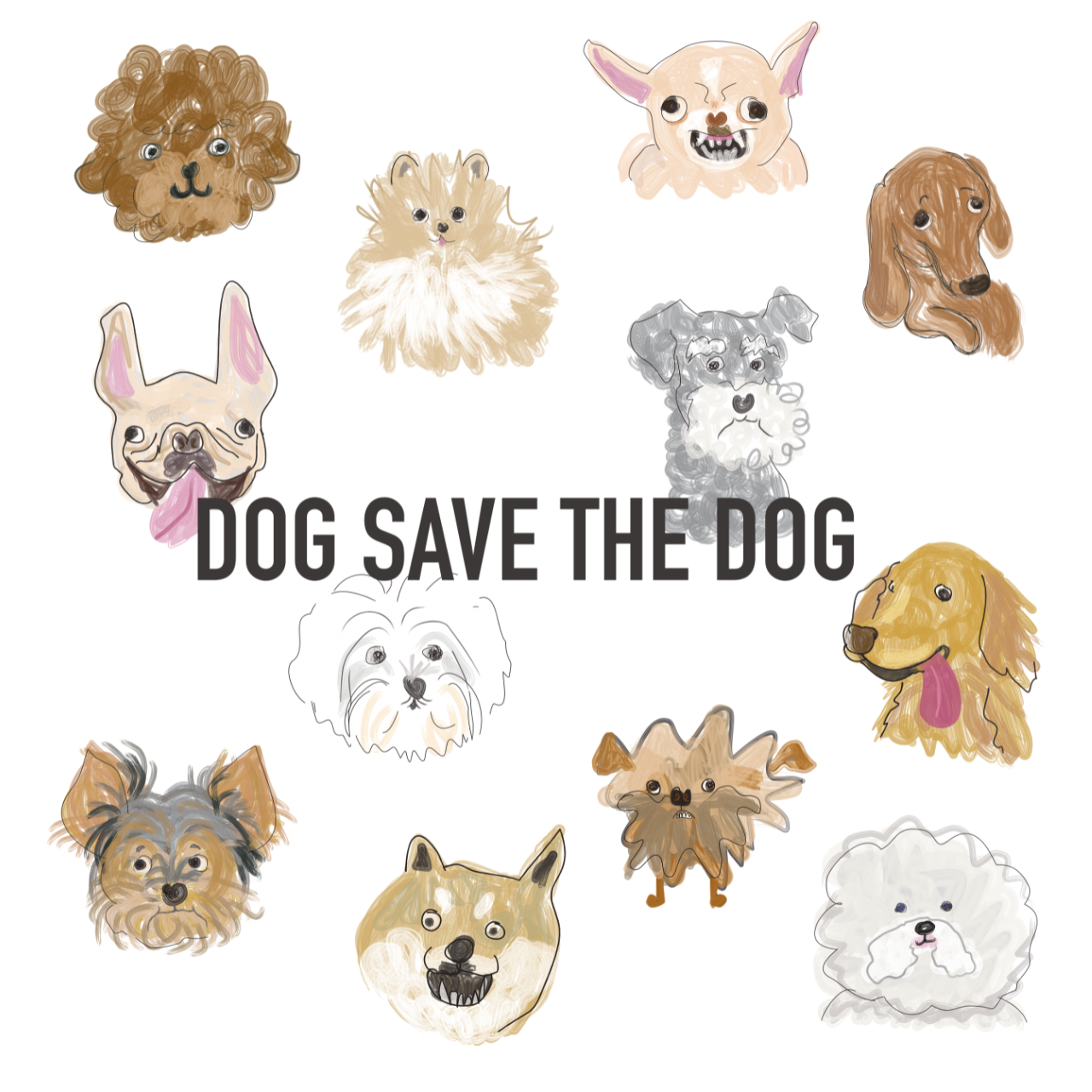 半袖Tシャツ【GREETING DOGS!】 4,455円