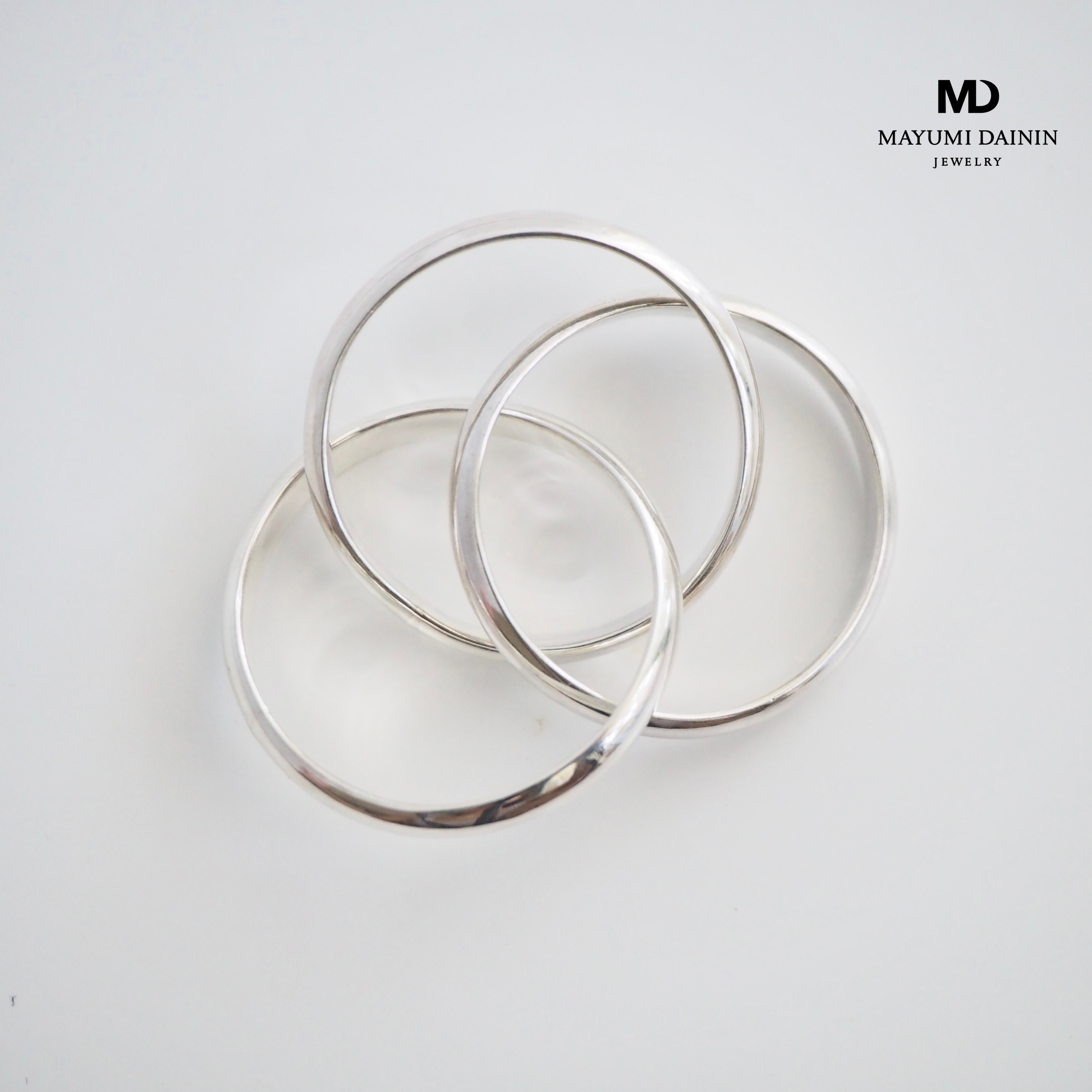 トリニティ リング -daily- Trinity 3連 大ぶり ボリューム シルバー 指輪 シンプル デイリー