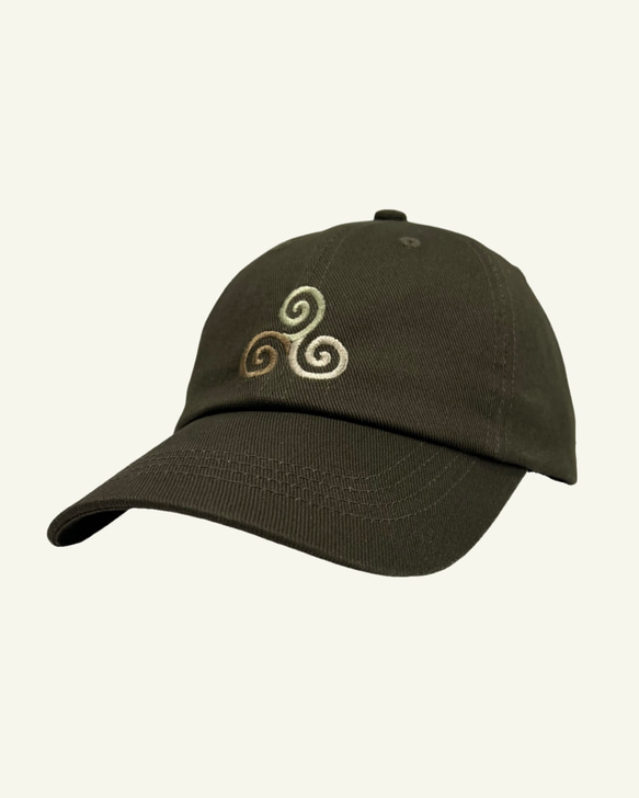 LOEWE カーキ　刺繍キャップ LOEWE cap in canvas Green - LOEWE