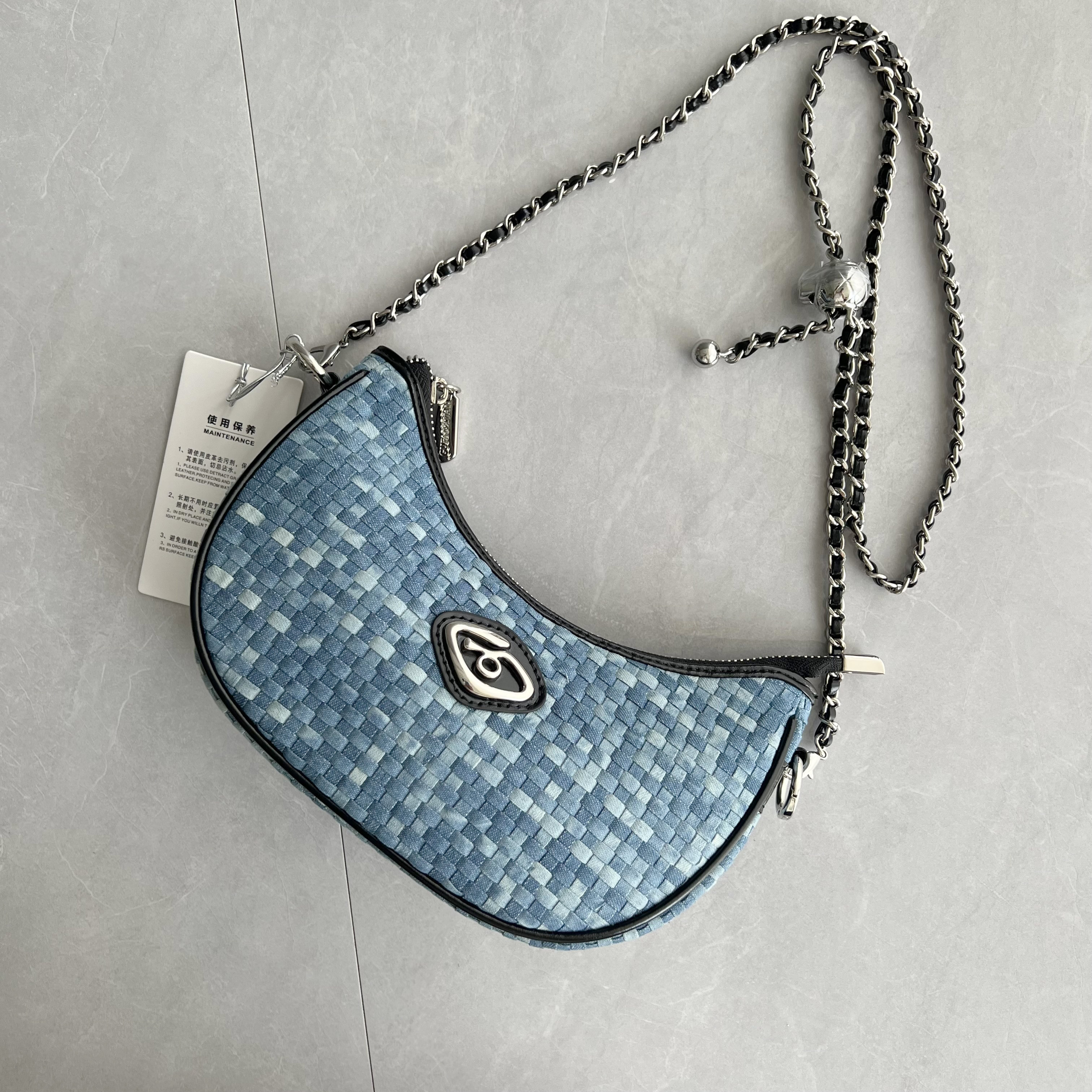 高品質手編み牛革チェーンバッグがトレンドワンショルダーショルダーバッグにぴったりです