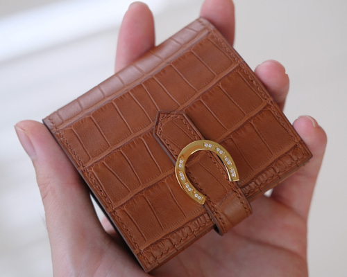 ヘンローン社製 クロコダイルレザー 名刺入れ(型押しではありません