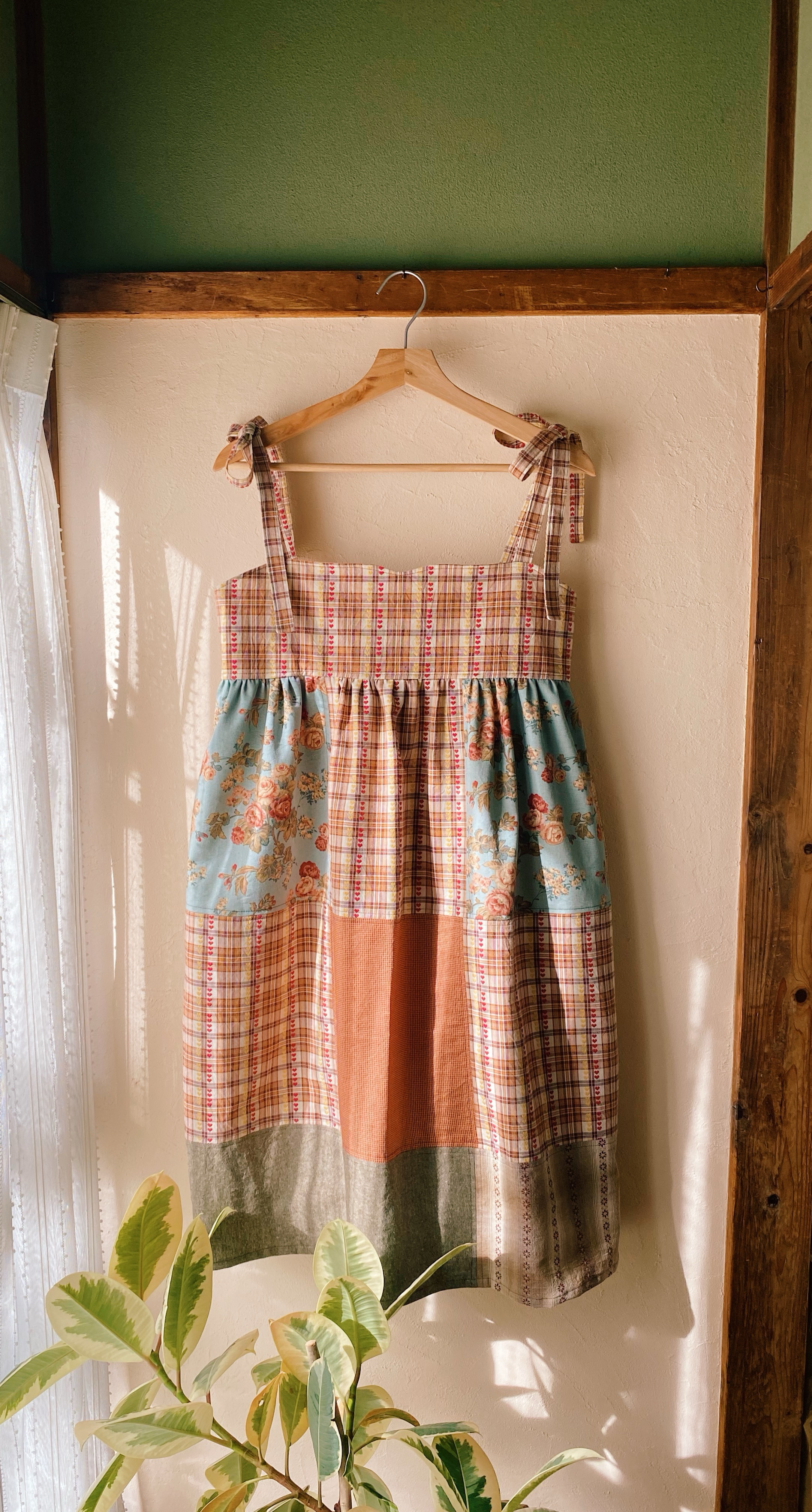 ヴィンテージパッチワークワンピース