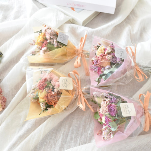 ミニブーケ₊＊プレゼントブーケ＊プチギフト＊ドライフラワー