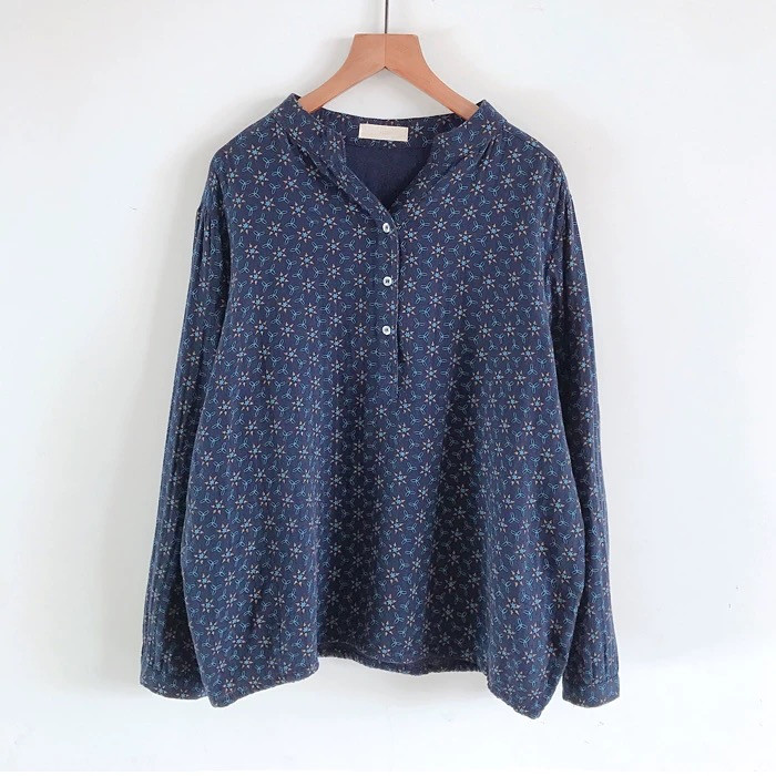 ふわっとダブルガーゼのブラウス  レディース