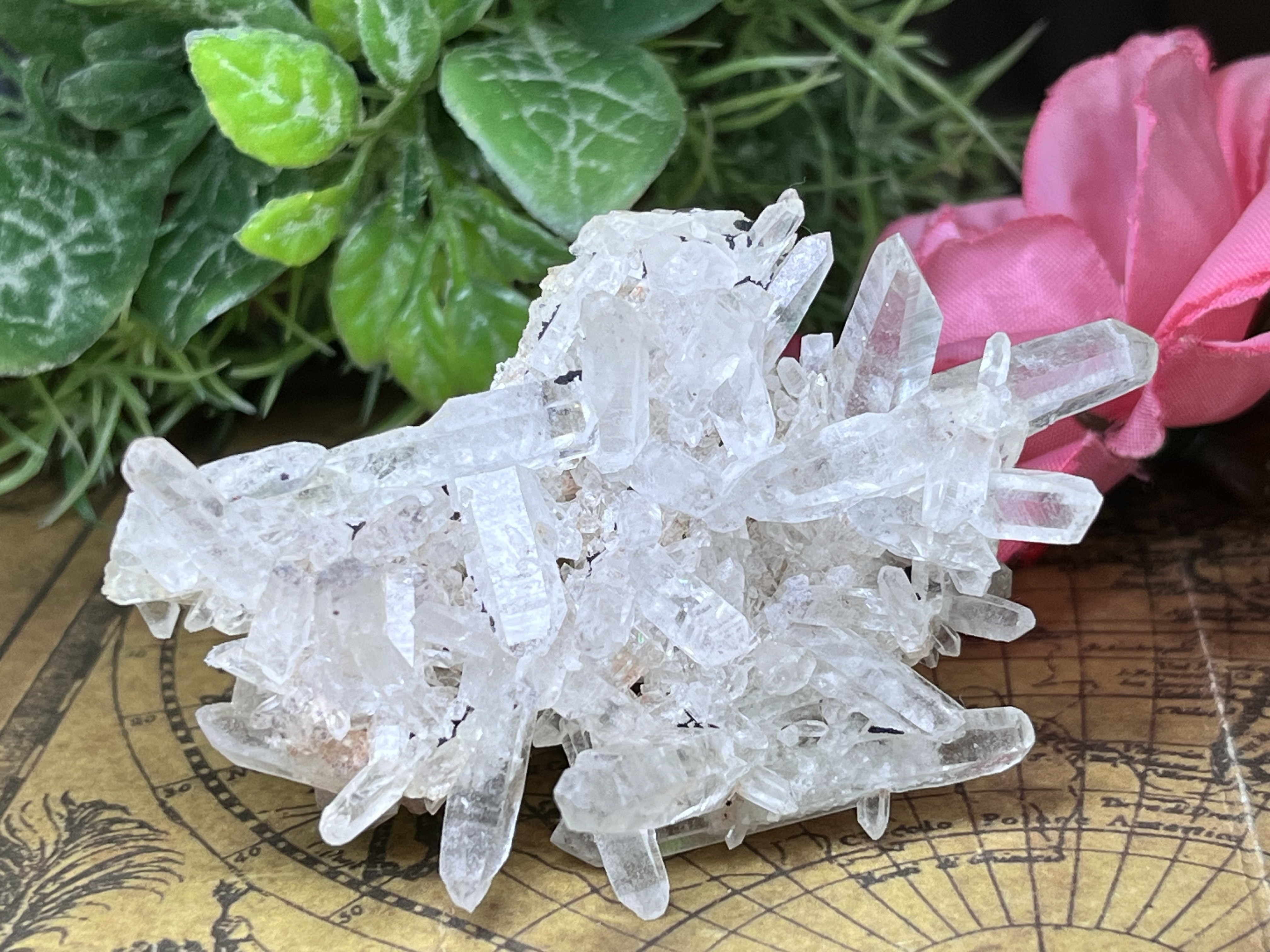 ヒマラヤ　マニカラン産　クリスタル　水晶  原石　クラスター　ダブルポイント