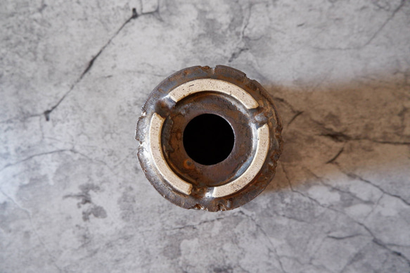 4号燻し金彩鉢178　塊根植物　多肉植物　盆栽　植木鉢　作家鉢　鉢皿　沖縄 7枚目の画像