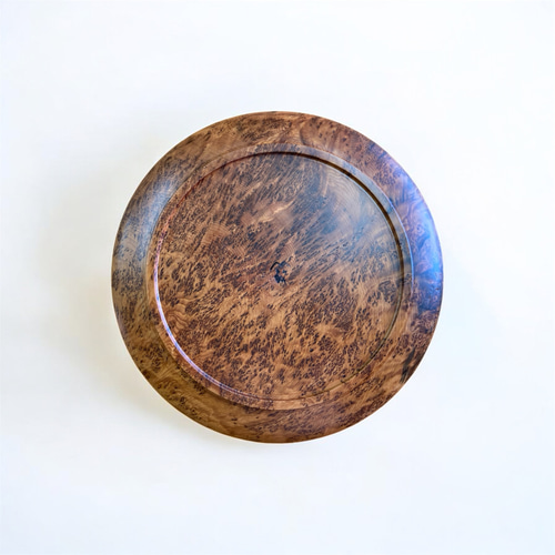 最高峰泡杢入り】悠久の銘木 屋久杉のお盆・プレート 飾りたく