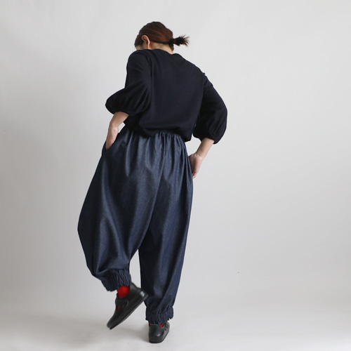 プリット　バルーンパンツ　ブラック　超美品 バルーンパンツ 秋冬 レディース ワイドパンツ ロング ウエスト