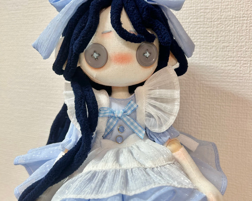 CCDOLL】可動式BJDぬいぐるみ・完全一点もの即納OK！・雪肌の青髪