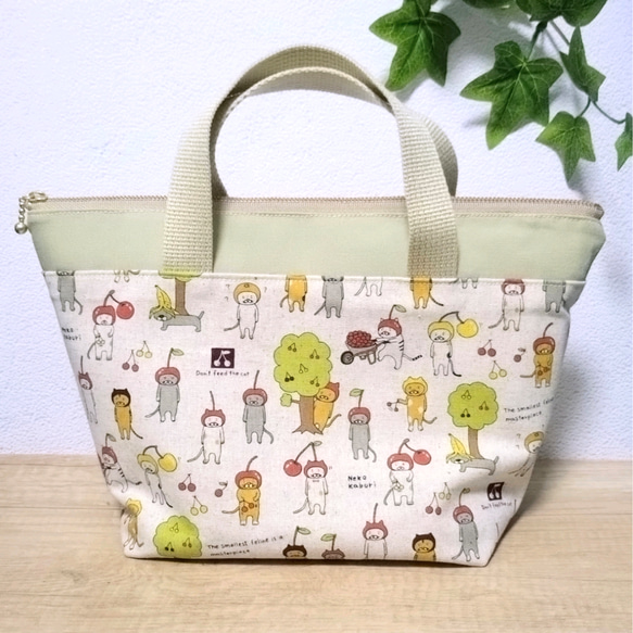 洗える！保温保冷バッグ かぶり猫 1枚目の画像