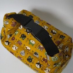 洗える！保温保冷バッグ 猫図鑑マスタード 6枚目の画像