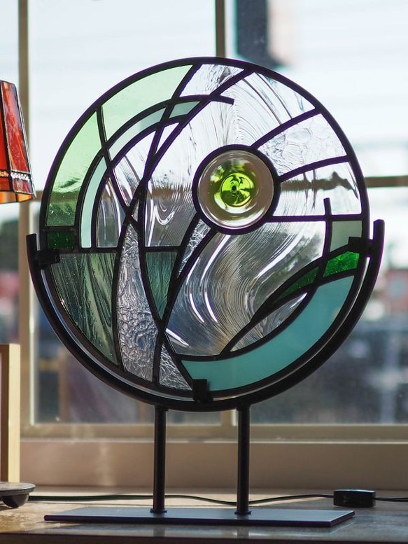 ロンデルの円形・抽象形パネル ステンドグラスパネル その他インテリア