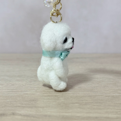 ペキニーズちゃんの羊毛フェルトバッグチャーム 羊毛フェルト tinkle