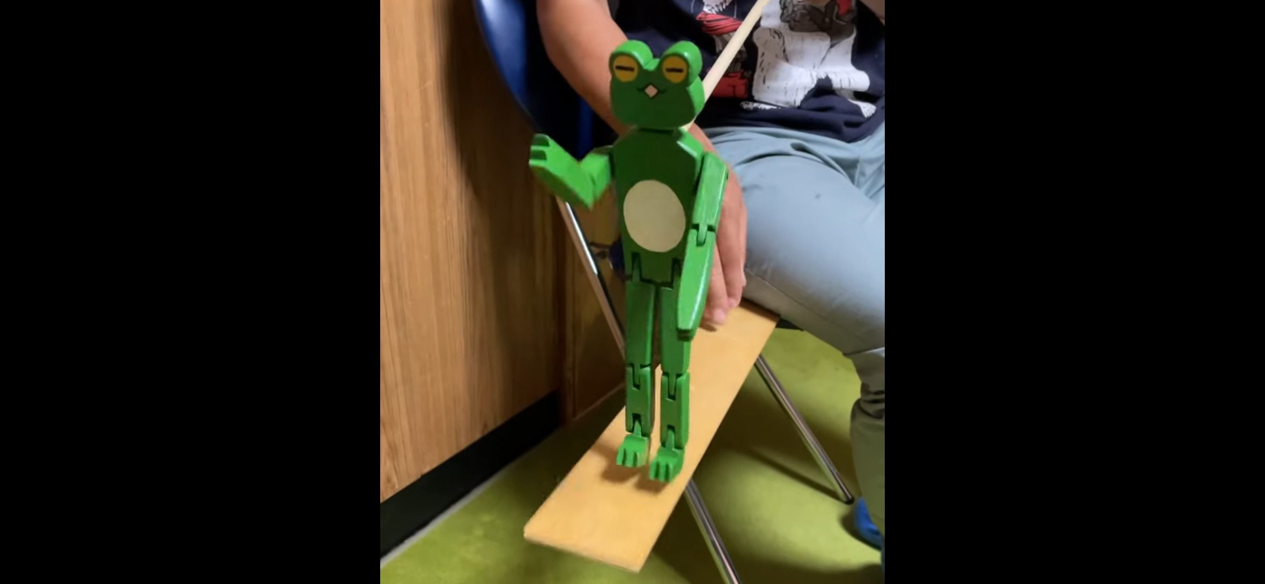 カエル・リンバージャック(棒&板付き)★受注生産★